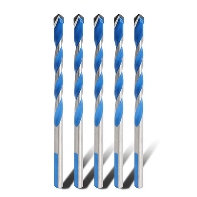 5 Pcs 10mm Masonry Drill Bit Set 0.39'' Carbide Tip for Concrete Tile Glass Brick