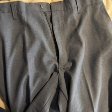 Vintage 1970s Talon Zip Slack Pants Baby Blue 34x29 Dress Pants Casual Slacks