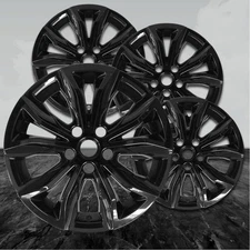 17" 4pc Gloss Black Wheel Skins (Set of 4) for 2019-2023 Chevy Malibu LT