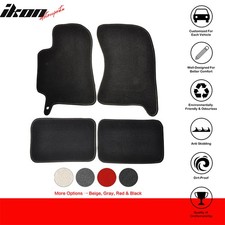 Fits 02-07 Subaru Impreza Wrx Sti Floor Mats Front Rear Nylon Black Carpet 4pc Fits 02-07 Subaru Impreza Wrx Sti Floor Mats Front Rear Nylon Black Carpet 4pc