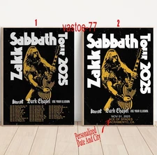 Custom Zakk Sabbath American Winter Tour 2025 Poster