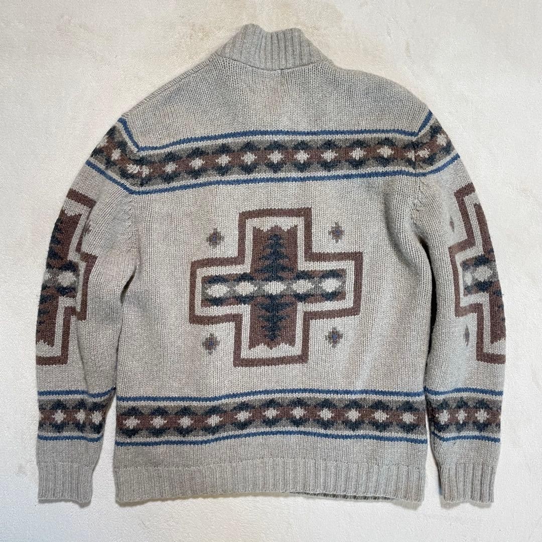 Pendleton Wool Zip-up Cardigan Native Pattern S V… - image 7