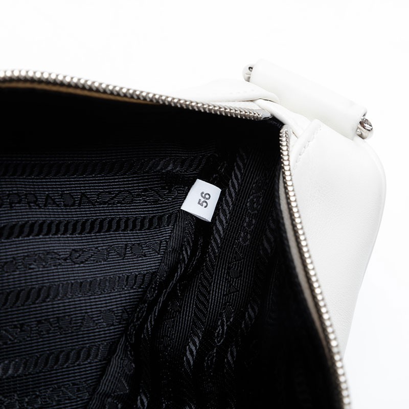 Authentic PRADA Triangle Nappa Leather Shoulder B… - image 11