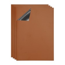 Dry Erase Board, A4 4 Pack Fridge Calendar Board Magnets Whiteboard, Brown