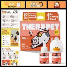60-Day Cat Calming Diffuser - Reduces Stress, Pee Spraying, Fighting Meowing -