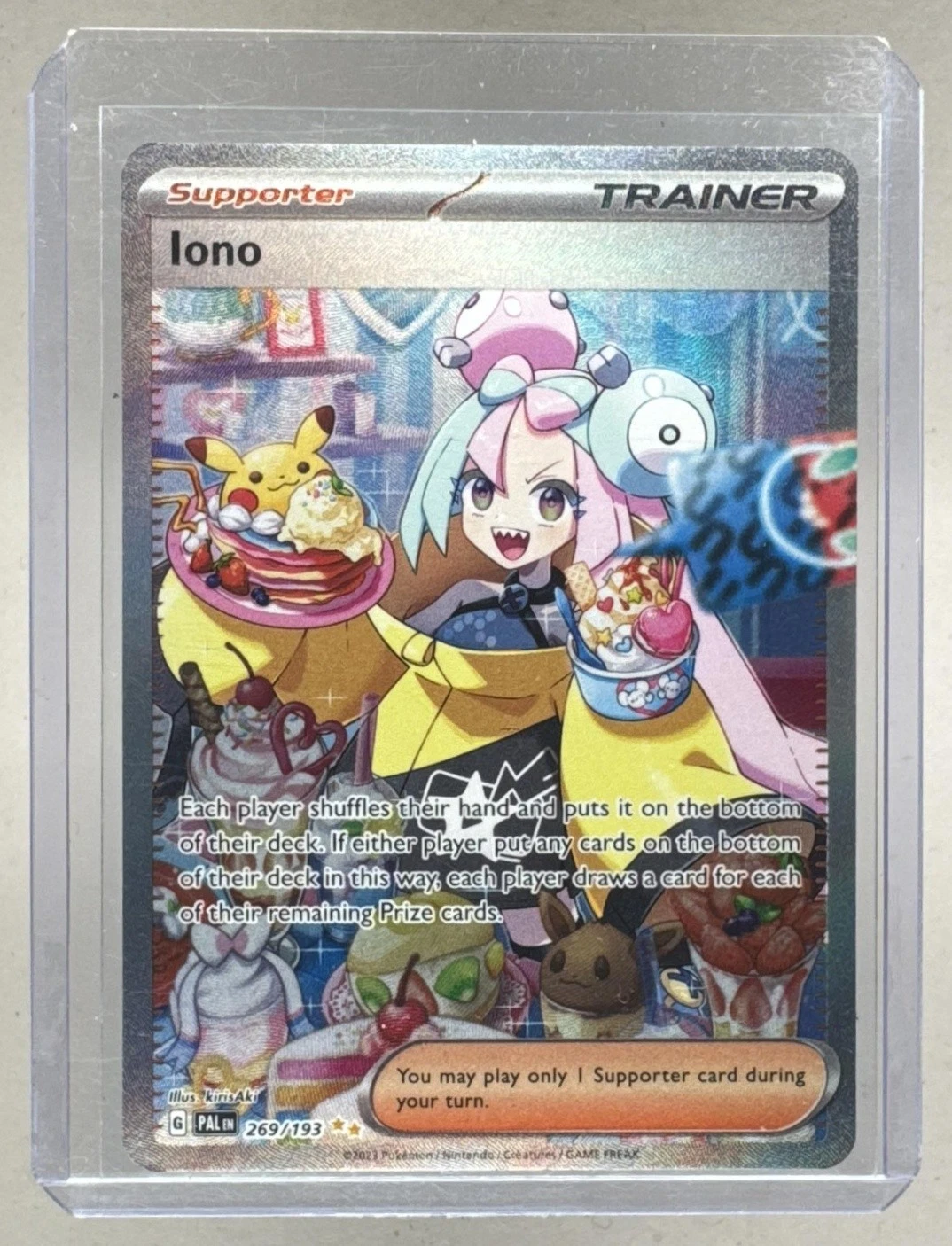 Iono 2023 Pokemon Scarlet & Violet Paldea Evolved #269 SIR