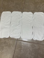 Set Of 4 Thirsties Hemp Cotton Inserts. Regular Size.