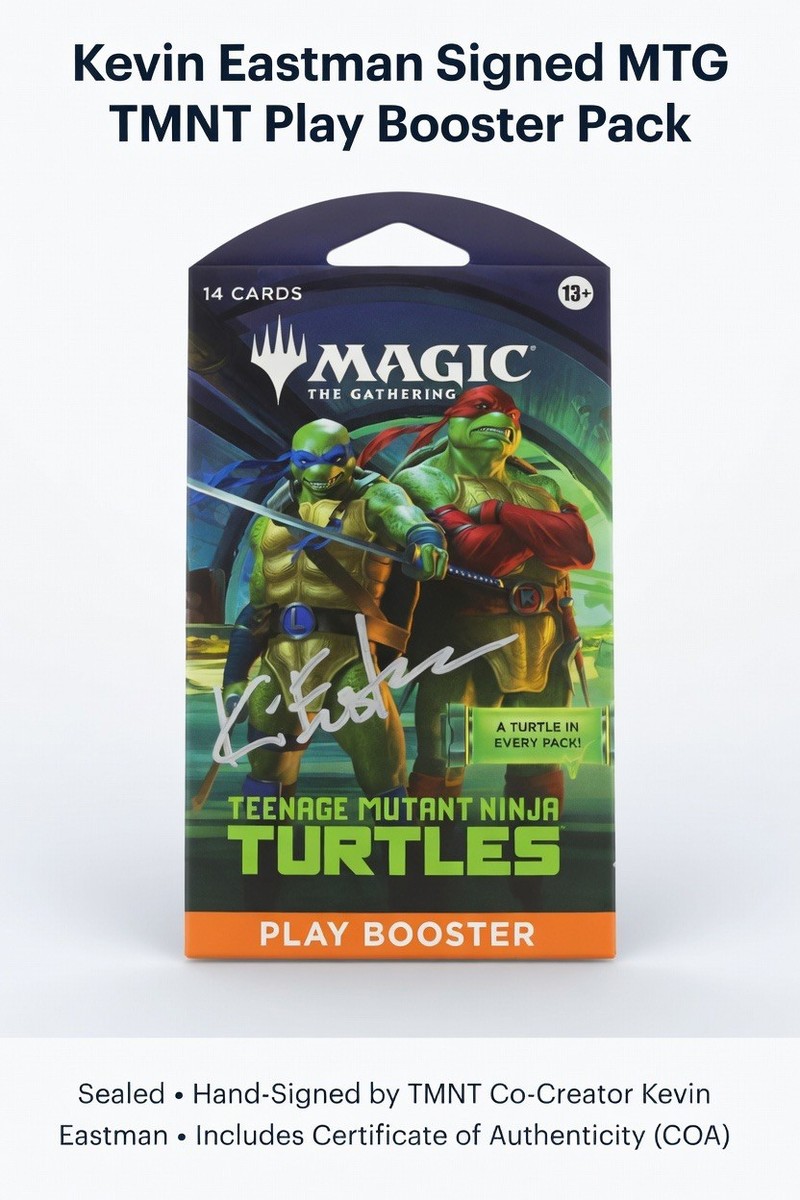 Kevin Eastman Signed MTG Teenage Mutant Ninja Turtles Booster