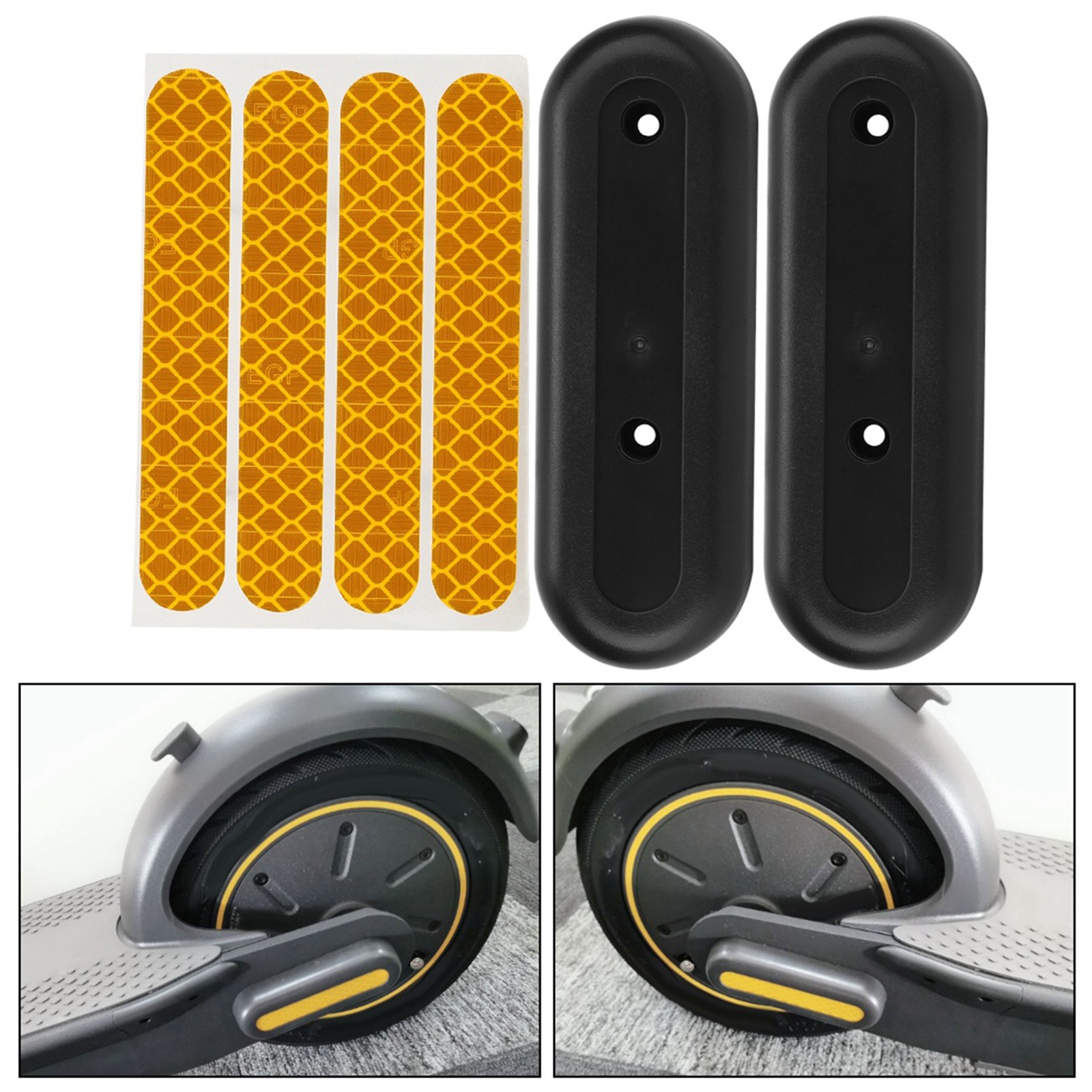 Scooter Reflective Sticker Protective Shell Case With Sticker Decals For