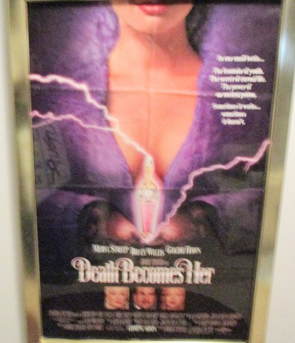 ORIGINAL THEATRICAL POSTER FORDEATH BECOMES HER