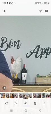 blk. metal ''Bon Appetite'' wall decor