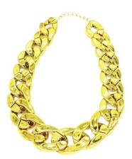 Adjustable Gold Necklace Collar Pet Chain XL Cat Dog .USA STOCK