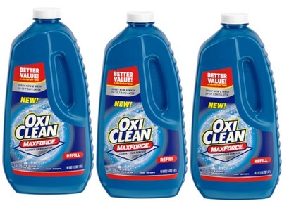 OxiClean Max Force Laundry Stain Remover Spray Refill, 48 fl oz  - 3 Pack