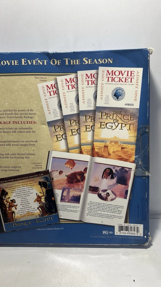 Prince Of Egypt Collectors Storybook, Lithograph Music CD - Image 4 of 4