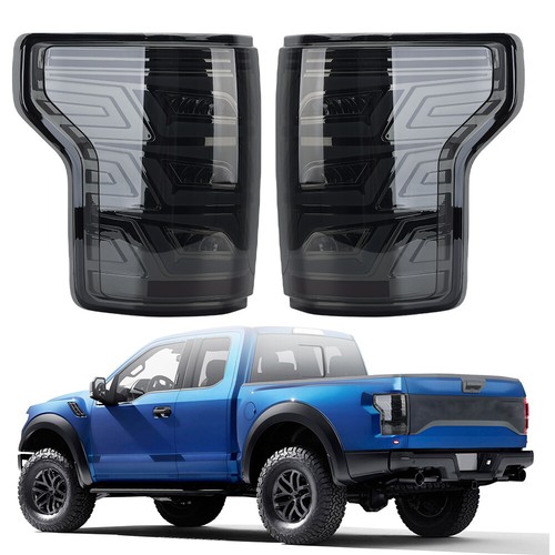 Smoke LED Tail Light For Ford F150 2015-2020 Rear Stop Lamp Turn Signal Assembly - Foto 1 di 10