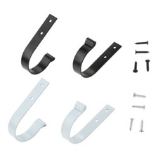 2Pcs Wall Hooks 68 12mm 2 Color Holder for Hanging Towel Clothes Single Prong