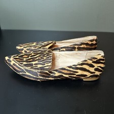 Madewell Lou Animal Print Cheetah Leopard Pointed Toe Loafers Flats 8