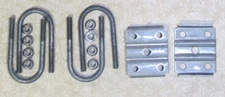 2 3/8 round u-bolts plates for 3500 lb trailer axle. Includes nuts