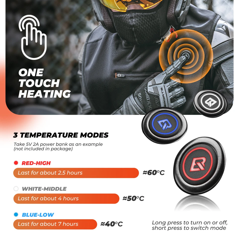 ROCKBROS Winter Beheizte Sturmhaube Balaclava Skimask Winddicht Warm Unisex USB - Bild 3 von 4