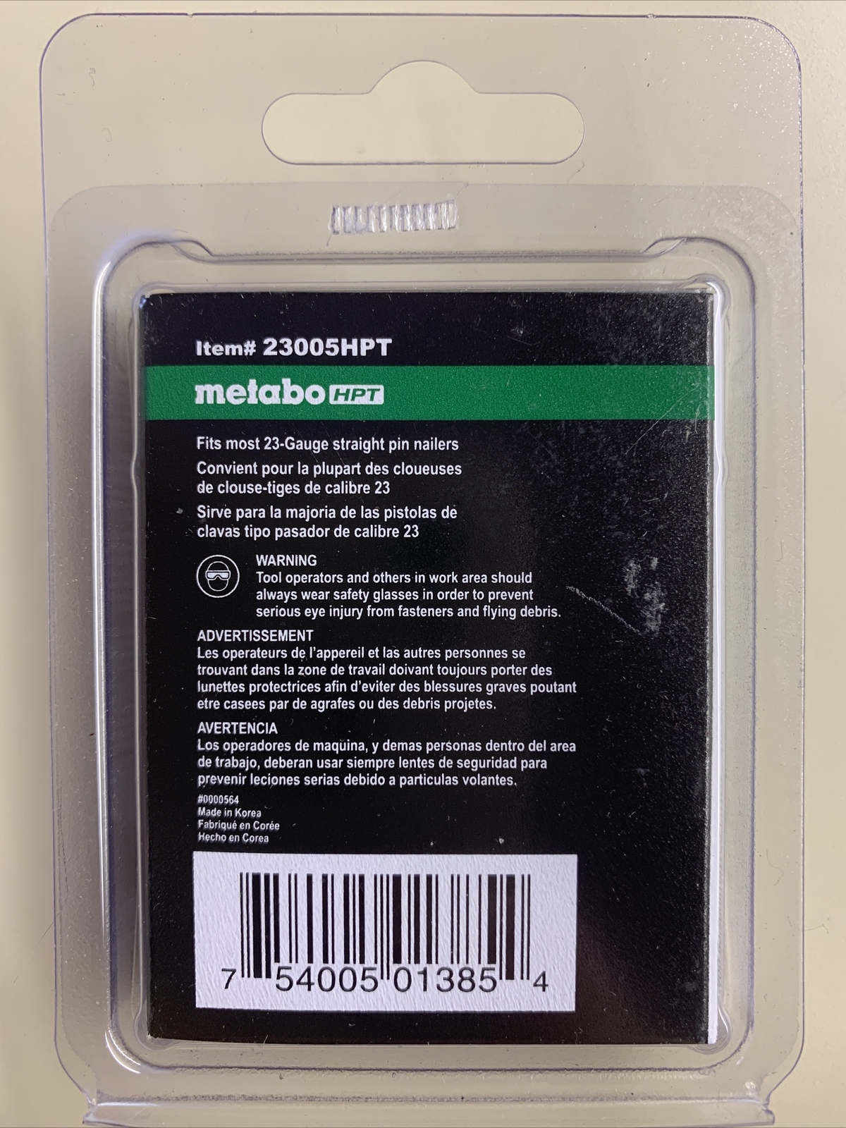 METABO HPT 1-9/16" x 23 GAUGE MICRO   PIN NAILS- 2,000 NAILS NEW 