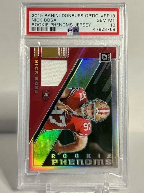 Nick Bosa Panini Donruss Optic Rookie Phenoms Jerseys #RP18 Base