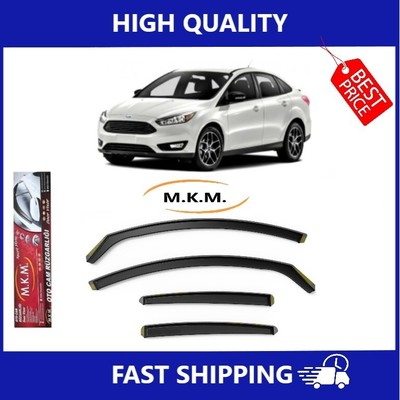 Inside the Window Channel Wind Deflector Rain Sun Guard For Ford Focus 2011 2018