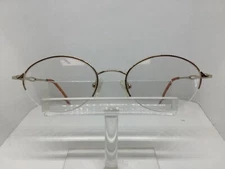 Gold Semi Rimless Eyeglasses REAL EYES OPT Oval Gold Polarized Sunglass Clip
