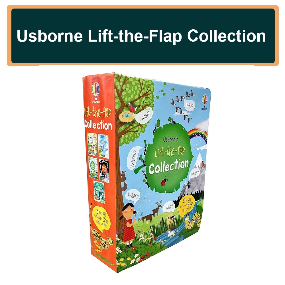 Katie Daynes Usborne Lift-the-Flap Collection 5 Books Set General Knowledge