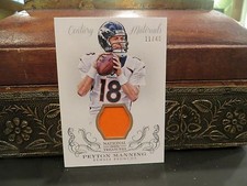 National Treasures Century Materials Jersey Broncos Peyton Manning 11/49  2013
