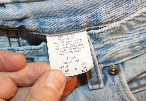 VTG HARLEY DAVIDSON NICELY WORN DENIM 36X36 TALL Straight Leg Blue Jeans 80s - Picture 5 of 6
