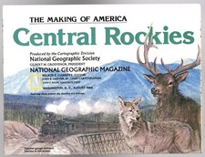 Map National Geographic Central Rockies 1984