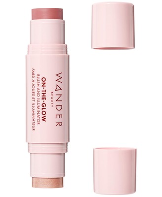 Wander Beauty On-the-Glow Blush and Illuminator - Bare/Nude Glow - 7-in-1 Hyd...
