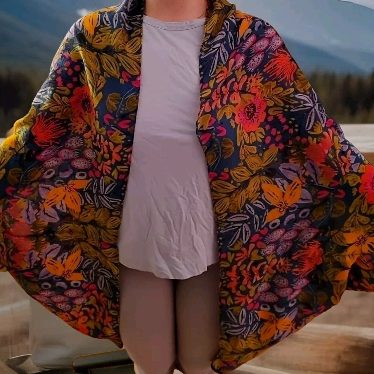 Bohemian Wrap Shawl By DEMDACO Colorful And Lightweight.