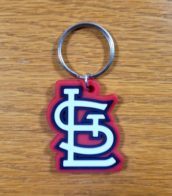 #ad #ad St. Louis Cardinals Keychain Official Team Logo MLB Baseball Rubber Key Ring $8.99