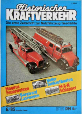 Historischer Kraftverkehr HiK Heft 6 Dez/Jan  1985, eBay Video, inklusive Porto!