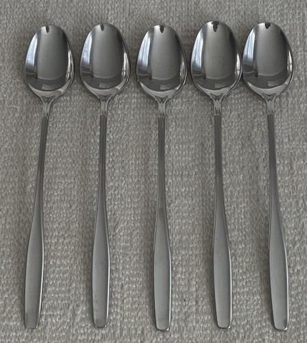 Set of 5 International Stainless MODERN LIVING Iced Teaspoons 7 1/2" - Picture 2 of 4