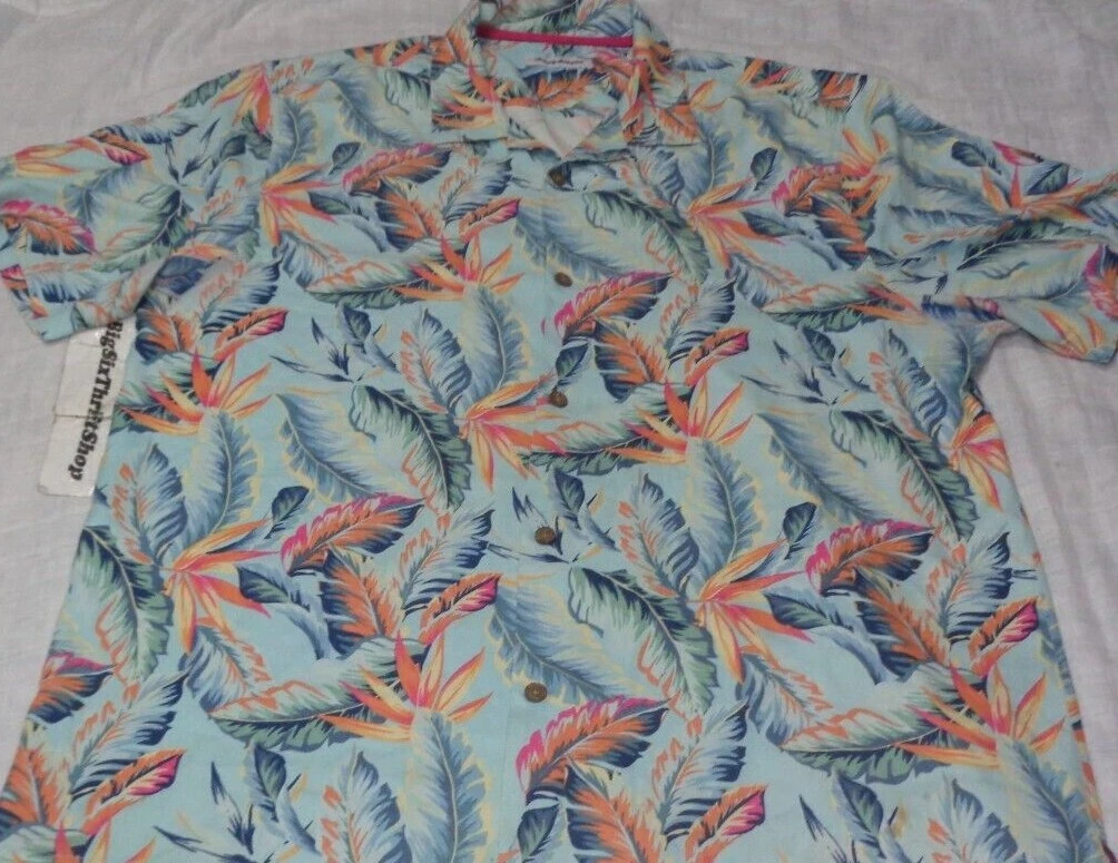 Tommy Bahama Hawaiian Shirt Size XL Adult Button Down