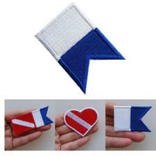 Scuba Diving diver Flag Alpha Flag Badge