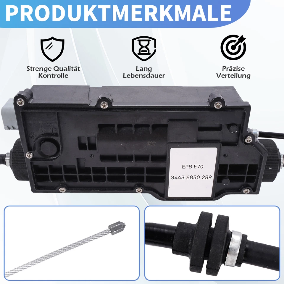 Parken Bremse Aktor Auto Control Unit 34436850289 Neu Für BMW X5 X6 E70 E71 E72 - Bild 3 von 4