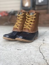 Gh Bass Co Harlequin Boot Womens Size 8 Waterproof Rain Boot High Ankle Navy