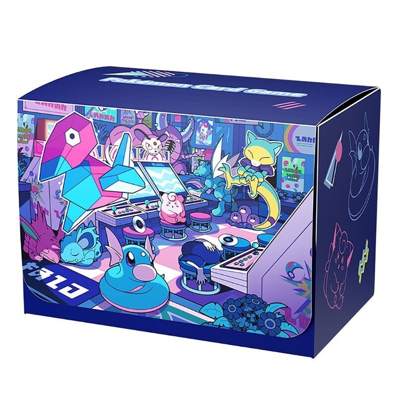 Pokemon Center Original Deck Case Night Arcade JAPAN OFFICIAL