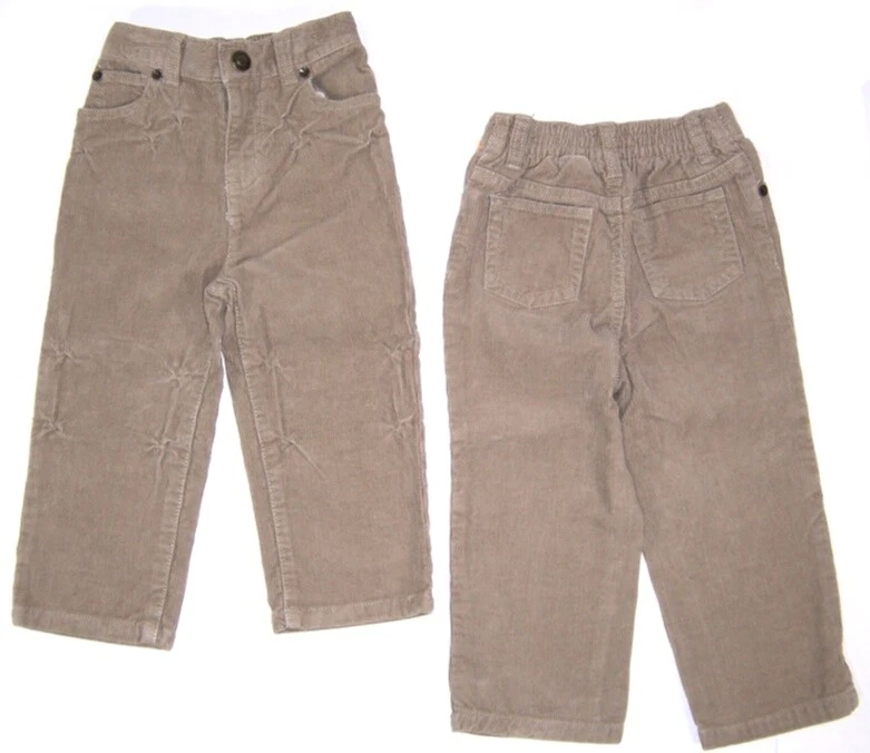 Pantalones de pana Sonoma para bebés niños talla 24 meses nuevos con etiquetas tostados Foto 2 de 4