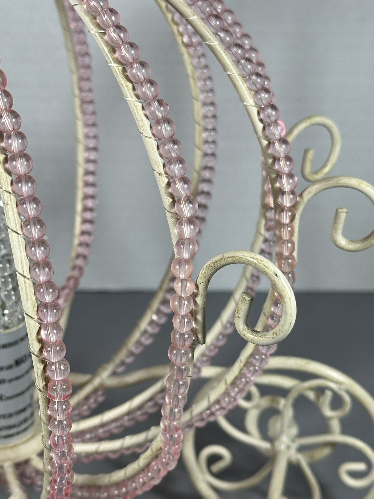 Cinderella Beaded Carriage Lamp Pottery Barn Princess Nightlight Retired WORKS