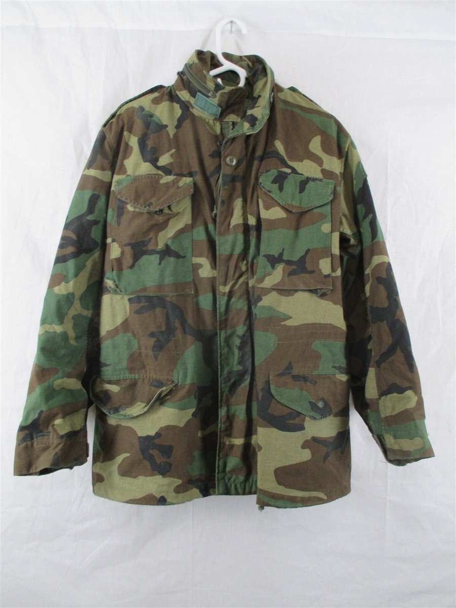 USGI M-65 Field Jacket Small Regular Woodland Camo BDU Cold