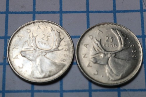 Lot 2 1969 - Canadian Quarters