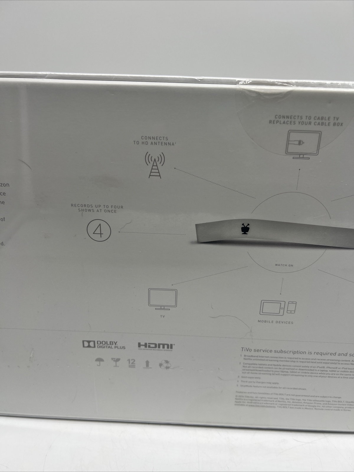 TiVo BOLT 500 GB DVR Digital Video Recorder and Streaming Media Player