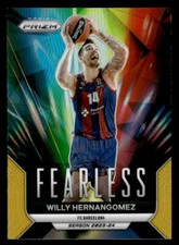Willy Hernangomez 2023-24 Panini Prizm EuroLeague #7 Fearless Gold #09/10