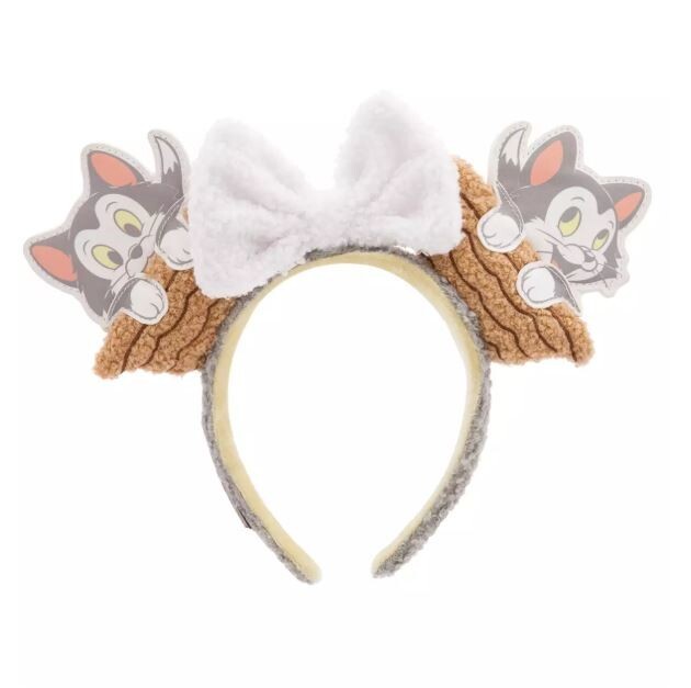 Disney Parks Loungefly Figaro Ears Headband Cute Pinocchio NWT 2025 Disney Parks Figaro Loungefly Ear Headband for Adults  main image 2