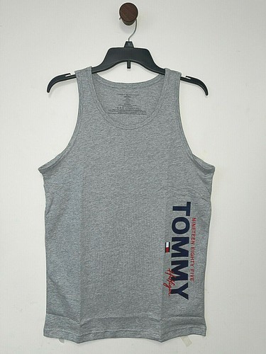 NEW Tommy Hilfiger Tank Top Grey Cotton 