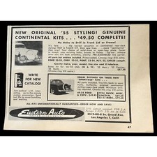 Eastern Auto 50s Vintage Mini Print Ad Custom Hot Rod Car Parts Los Angeles Ca
